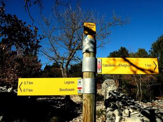 Mur de la Peste, Monts de Vaucluse, Pays des Sorgues : Itin�raire