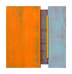 ralph-j.petschat - entscheidendes erlabnis - 50 x 50 cm huile sur bois et toile 2006