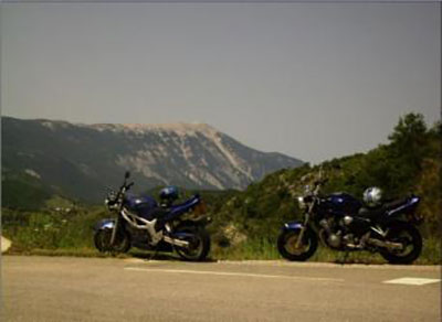La route des lavandes � moto