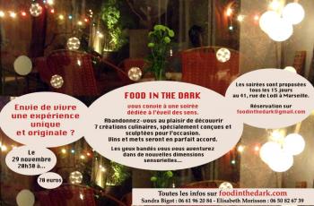 Soir�e Food in the Dark.