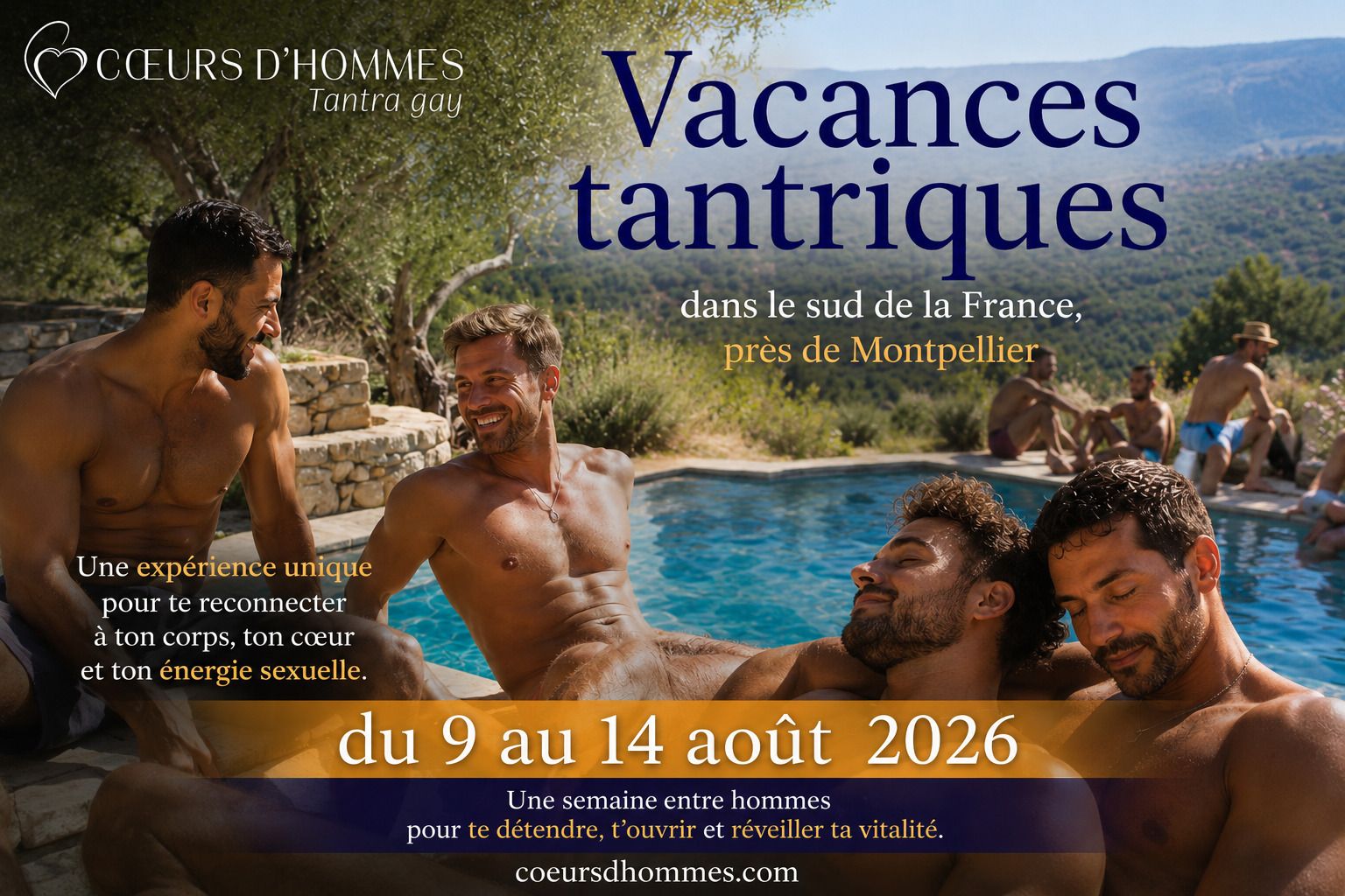 Vacances Tantriques dans le sud de la France du 9 au 14 ao�t 2026