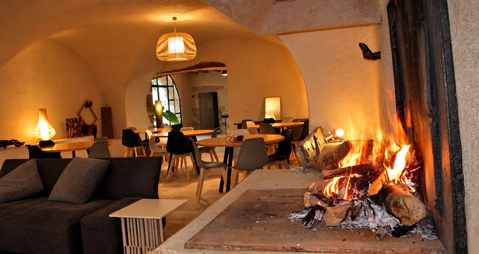 La chaleur du feu au Domaine de la Potière La chaleur du feu au Domaine de la Potière