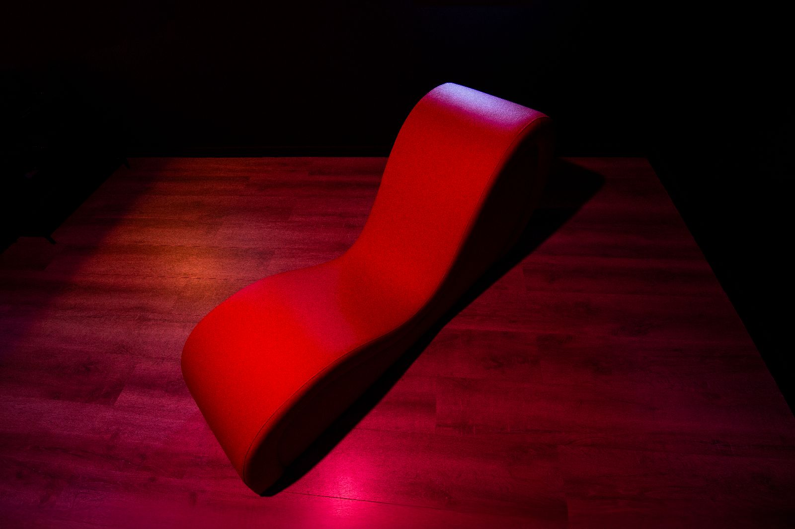 secret room with tantric sofa