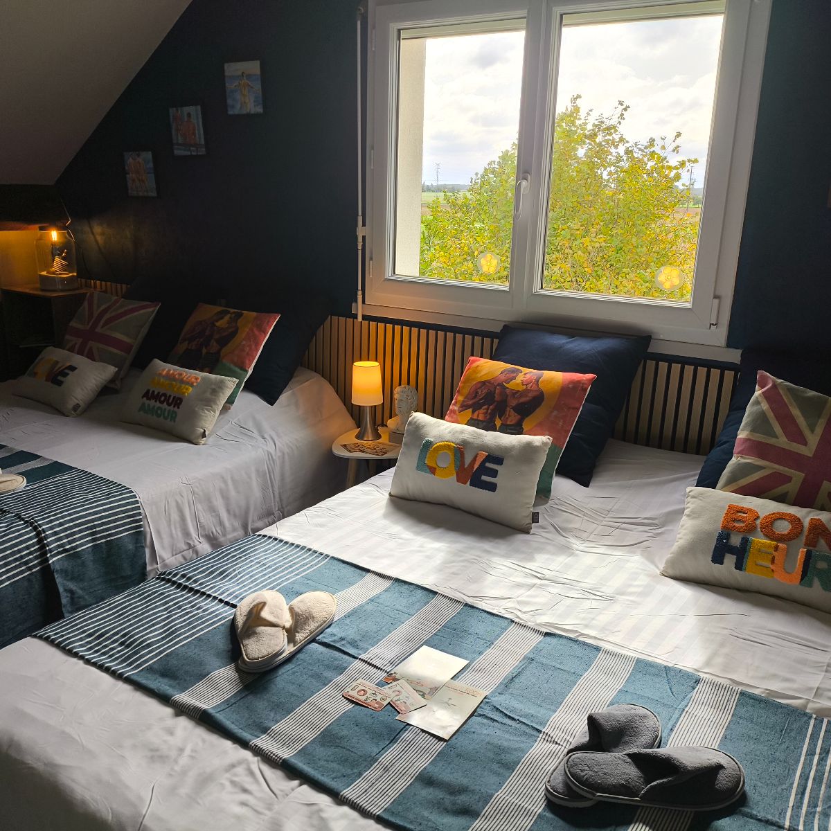 Des lits 2 places confortables modulables en 1+1 