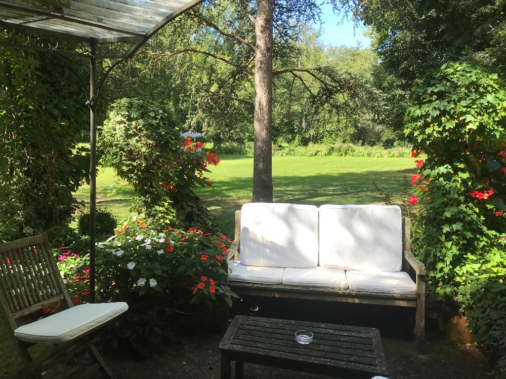 chairs outside the guesthouse