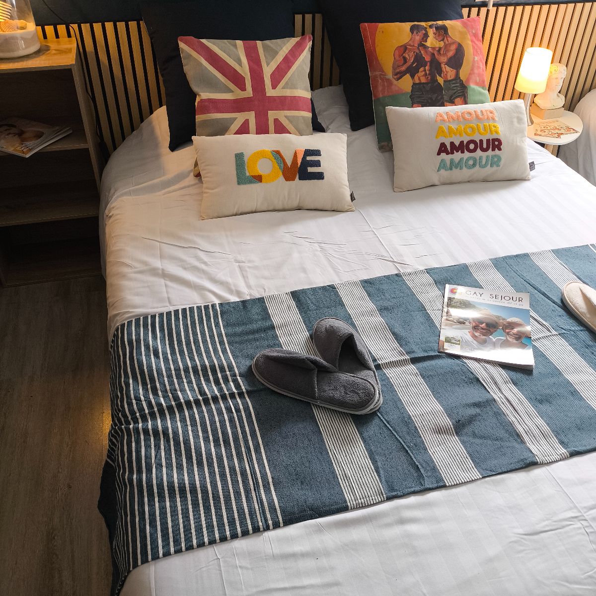 Un lit double pour un max de confort et de srnit