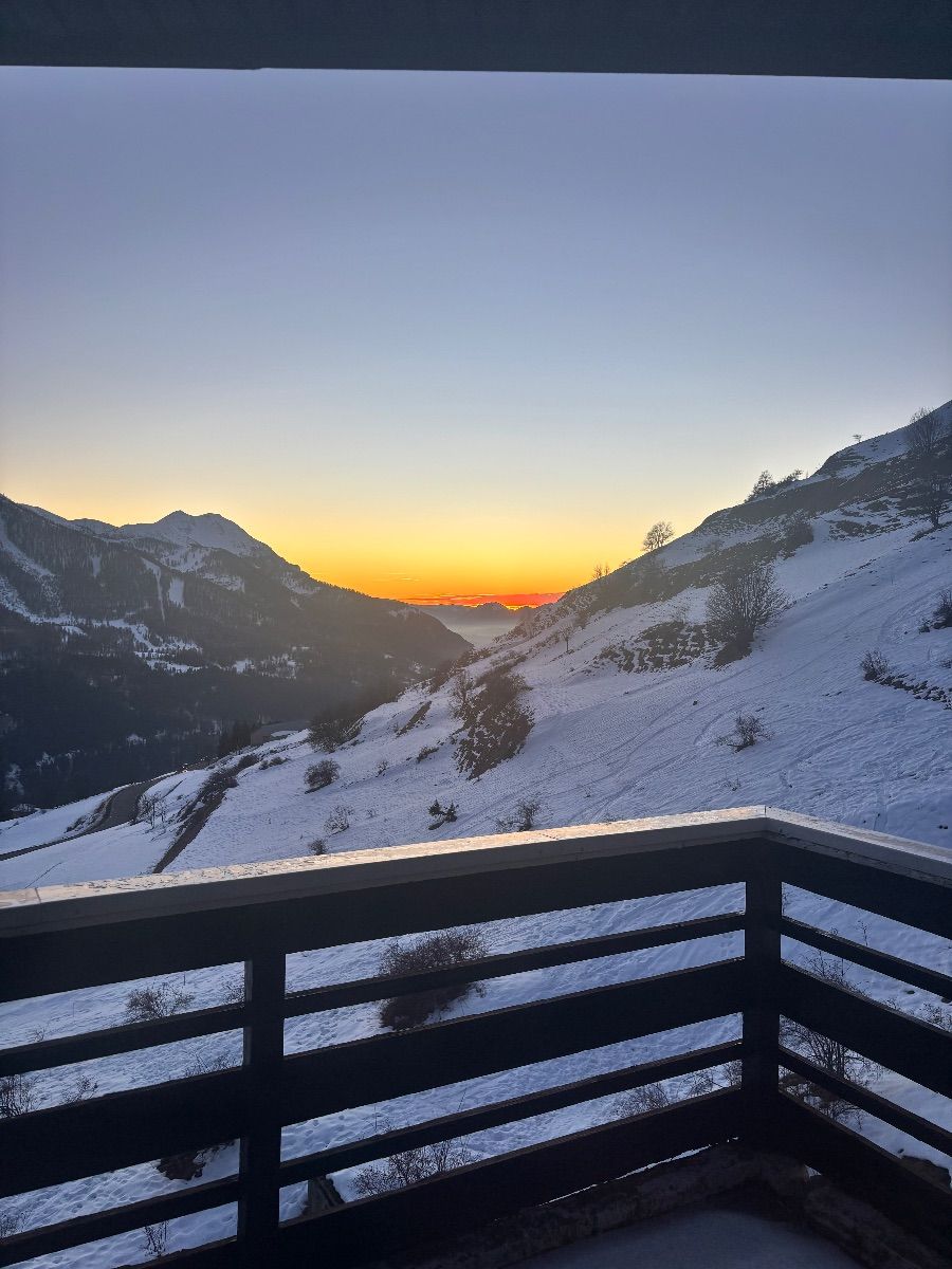 Couch� de soleil de la terrasse 