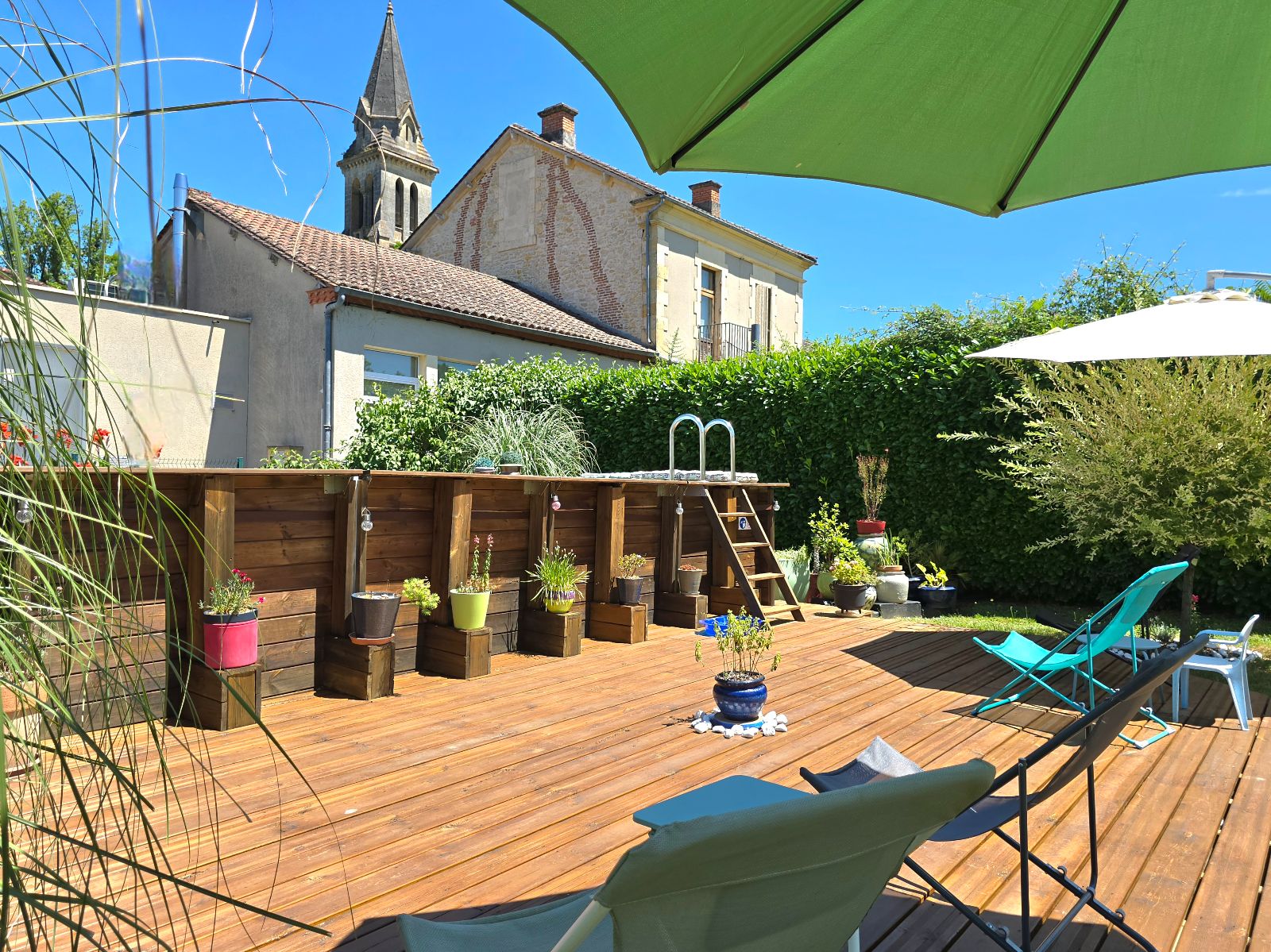 terrasse en bois et piscine terrasse en bois et piscine