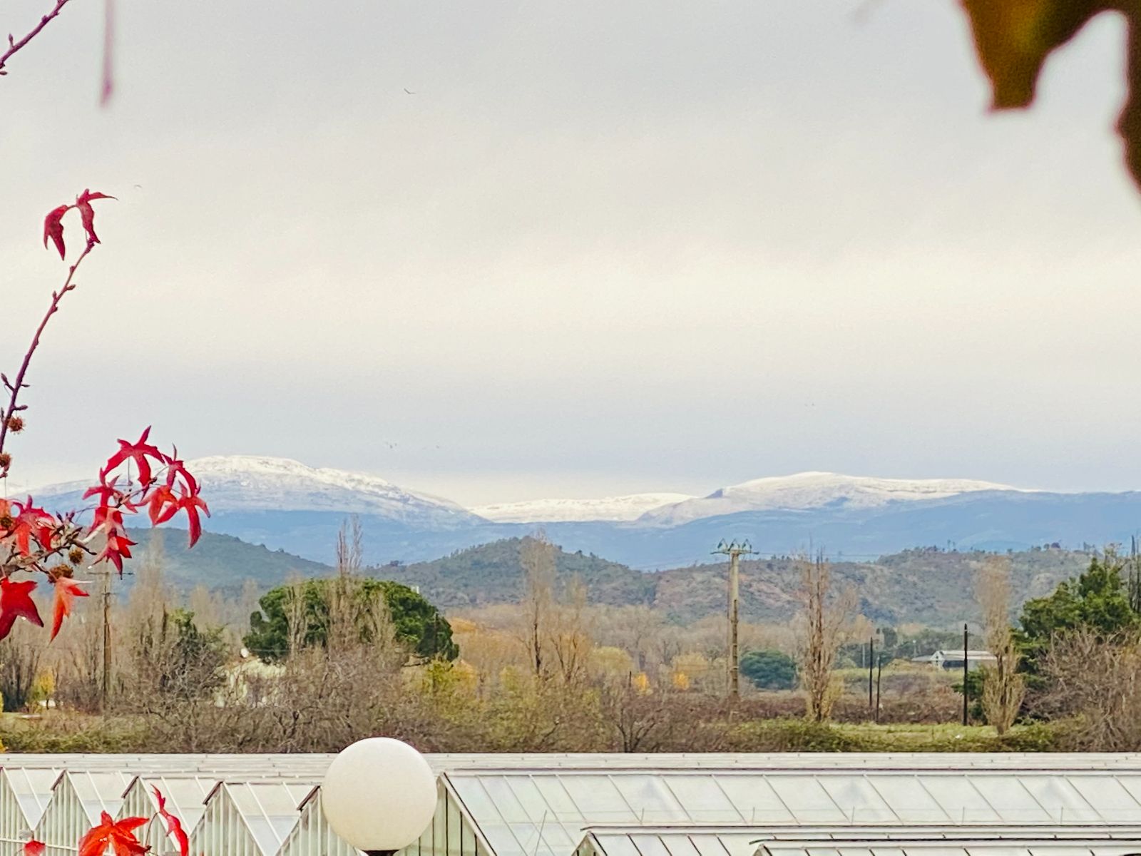 Vue sur l'arrire pays de la terrasse