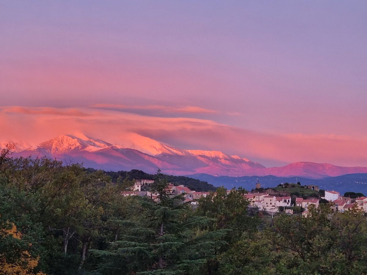 Montesquieu des Albères et le Canigou Montesquieu des Albères et le Canigou