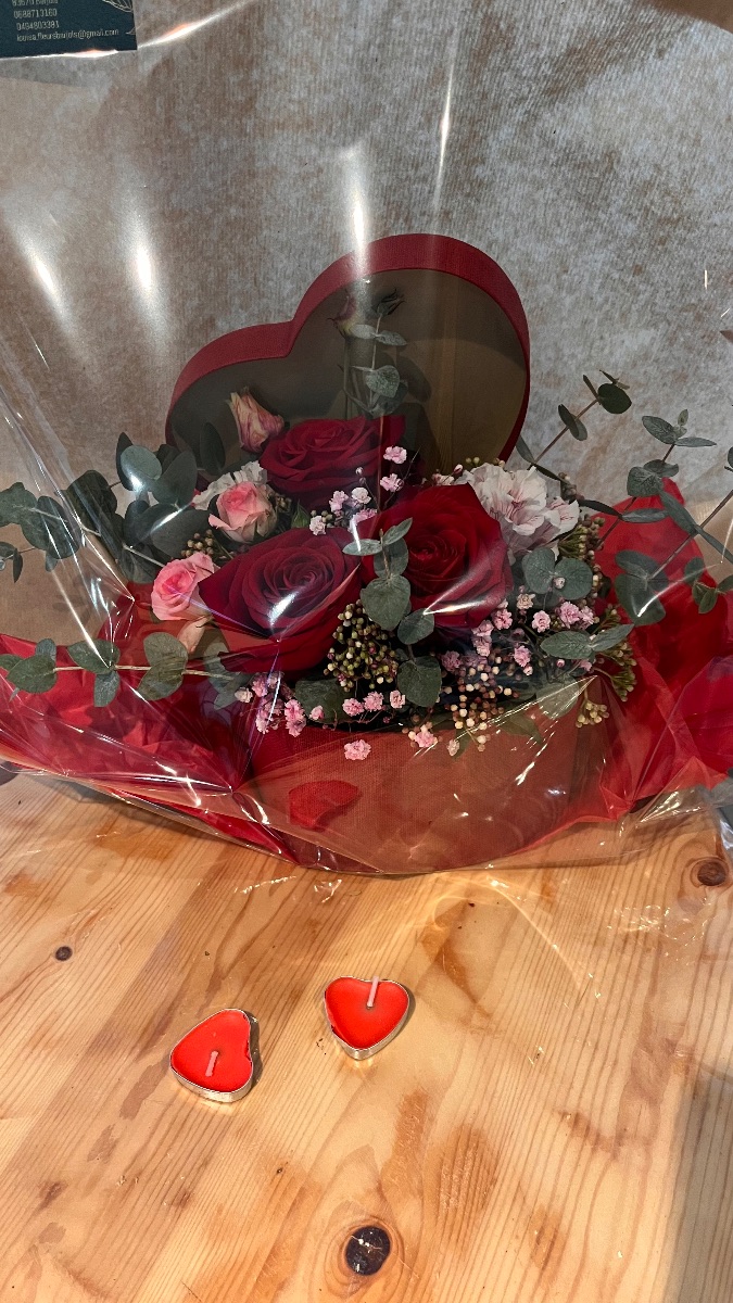 Composition en forme de cœur Composition en forme de cœur