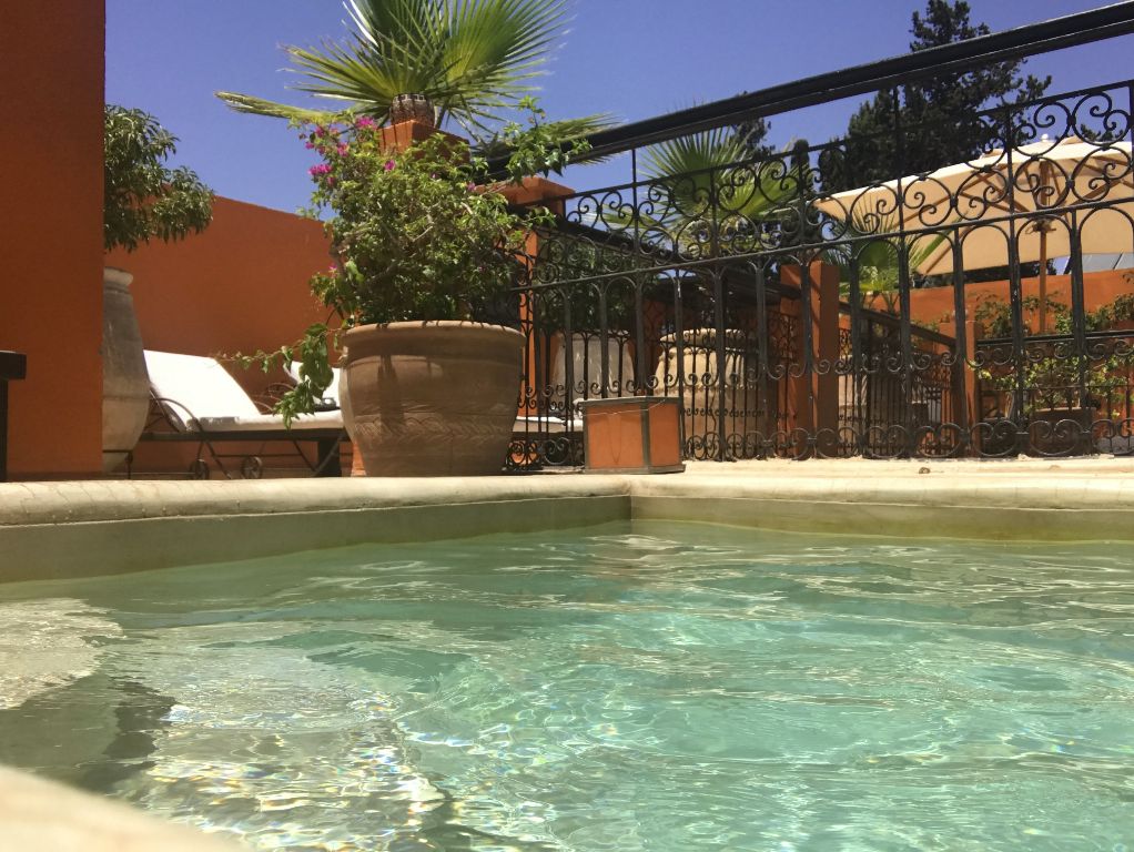 terrasse swiming pool marrakech