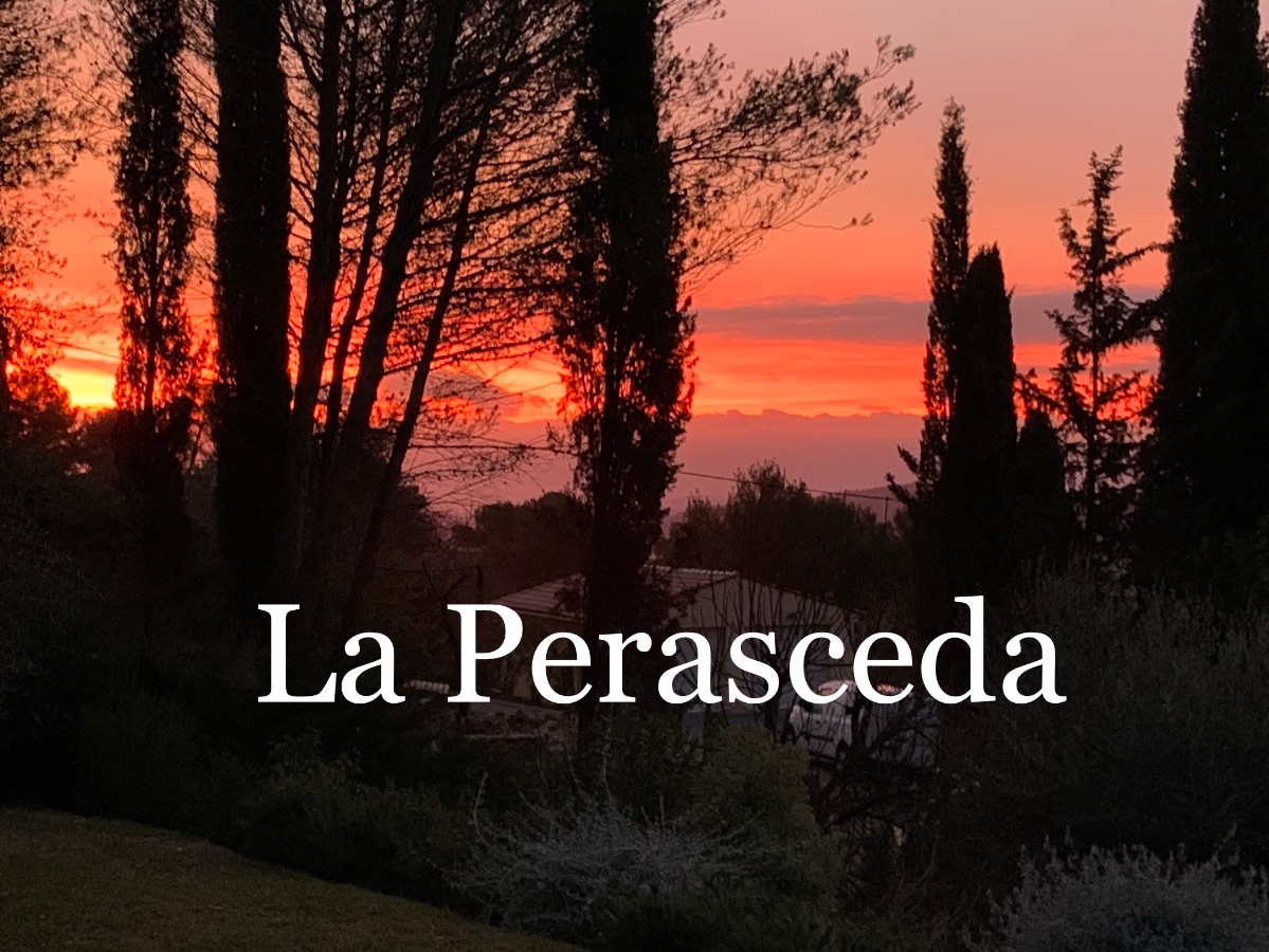 coucher de soleil sur la Perasceda