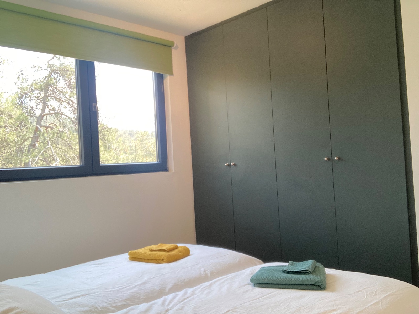 Bedroom of one of the apartment (Valentinos)