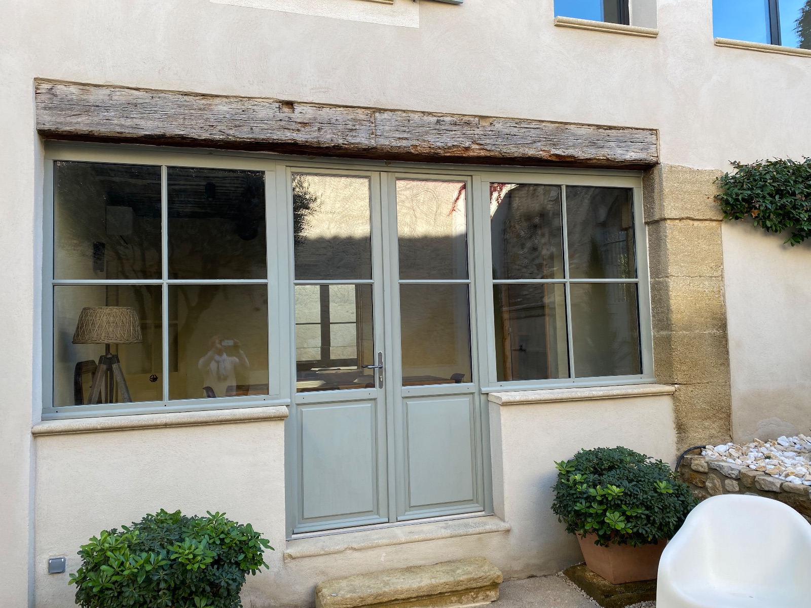 Vue extrieur accs salle  manger