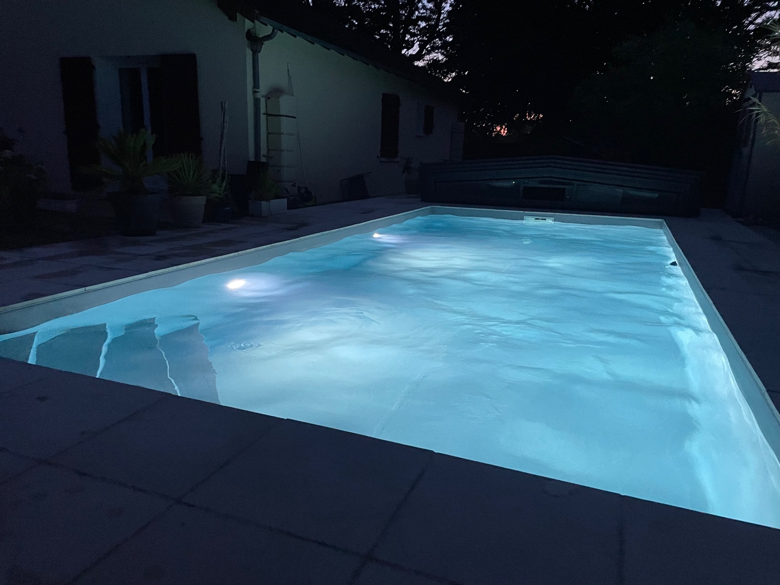 Piscine de nuit