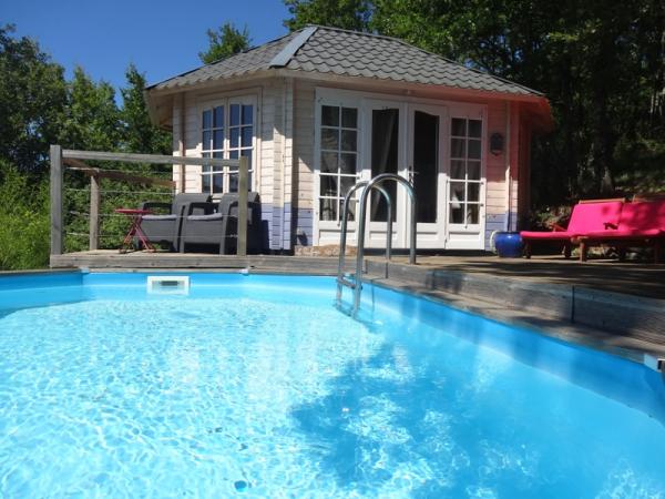 Cottage ''le Refuge des Elfes''-piscine prive gite pour 2 en Ardche du Sud
