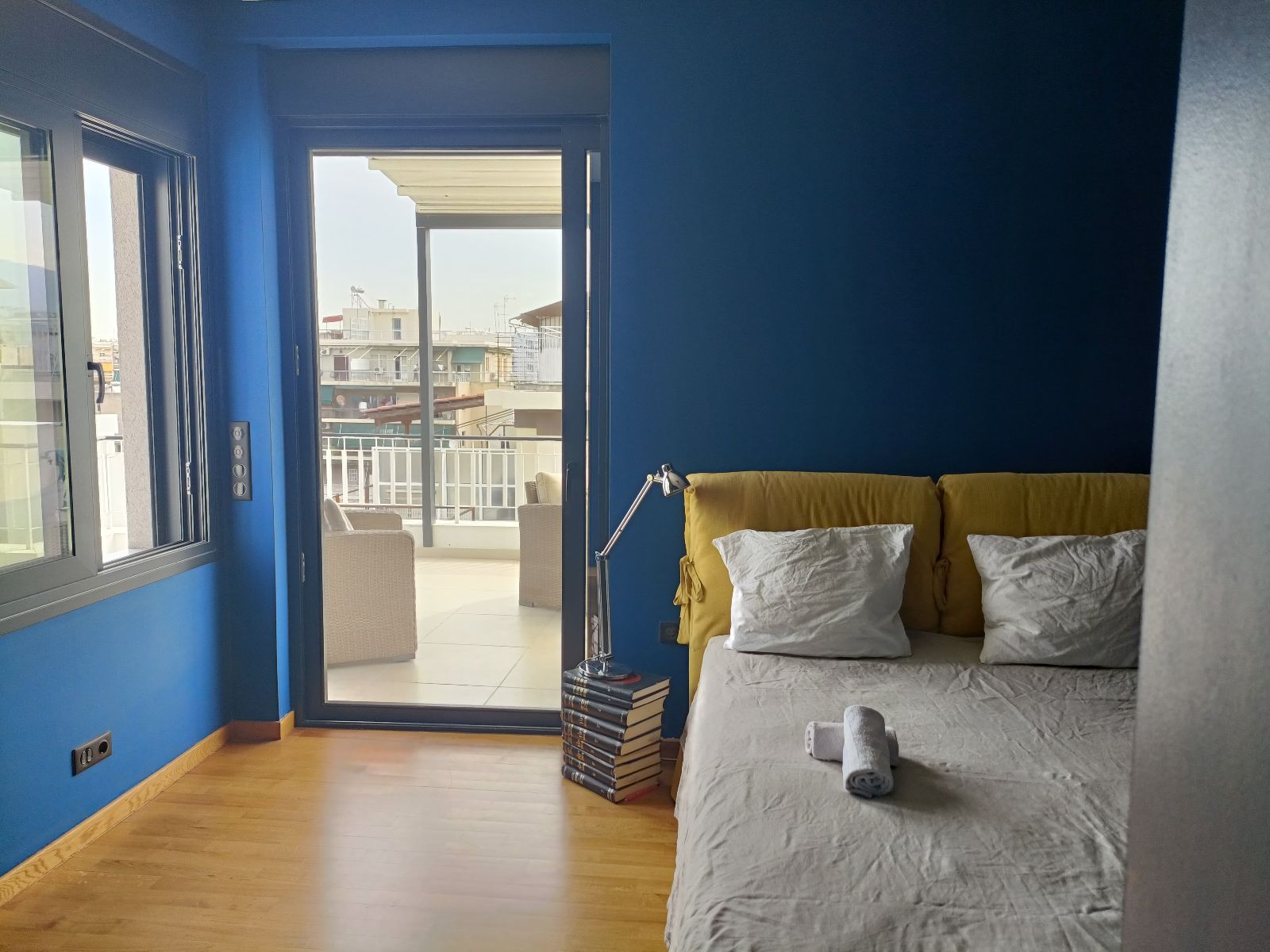 ''Bleue'' : la chambre privative pour 2 personnes – lit 160 ''Bleue'' : la chambre privative pour 2 personnes – lit 160