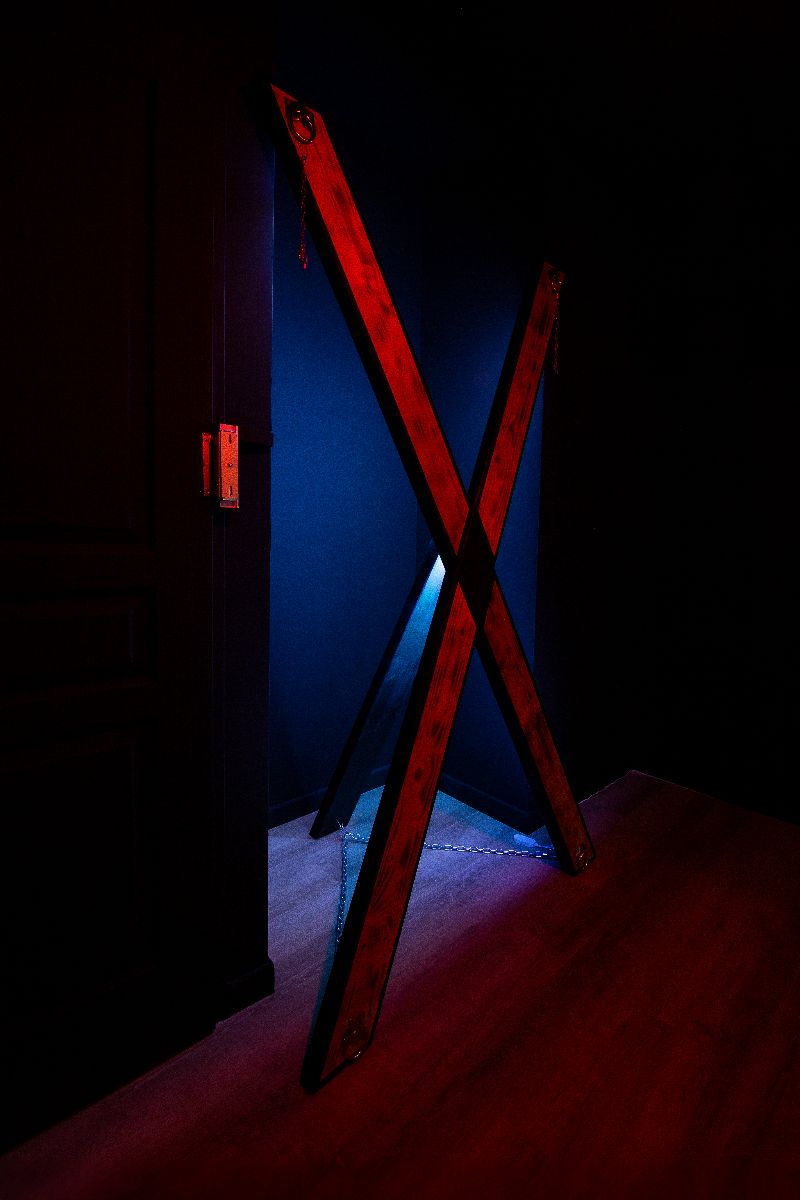 dungeon with X-cross