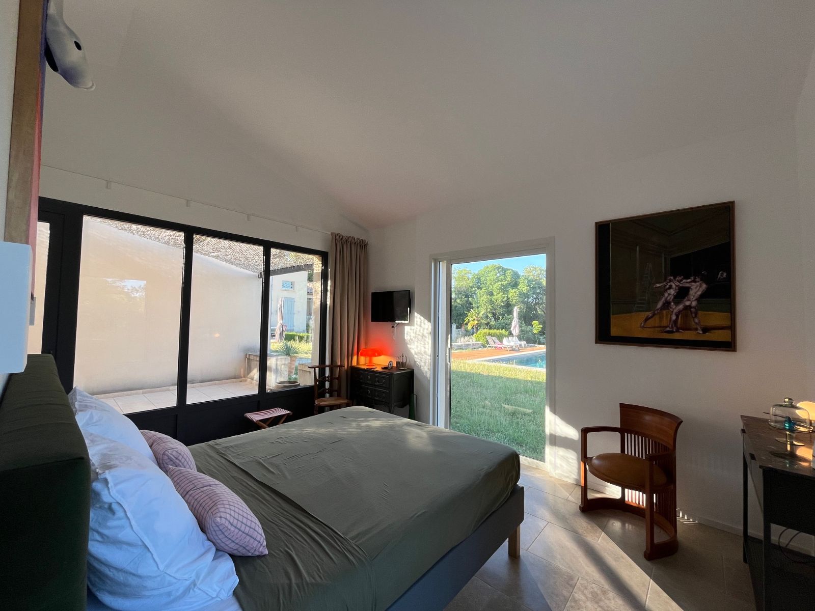 Vue sur le jardin et la terrasse Vue sur le jardin et la terrasse