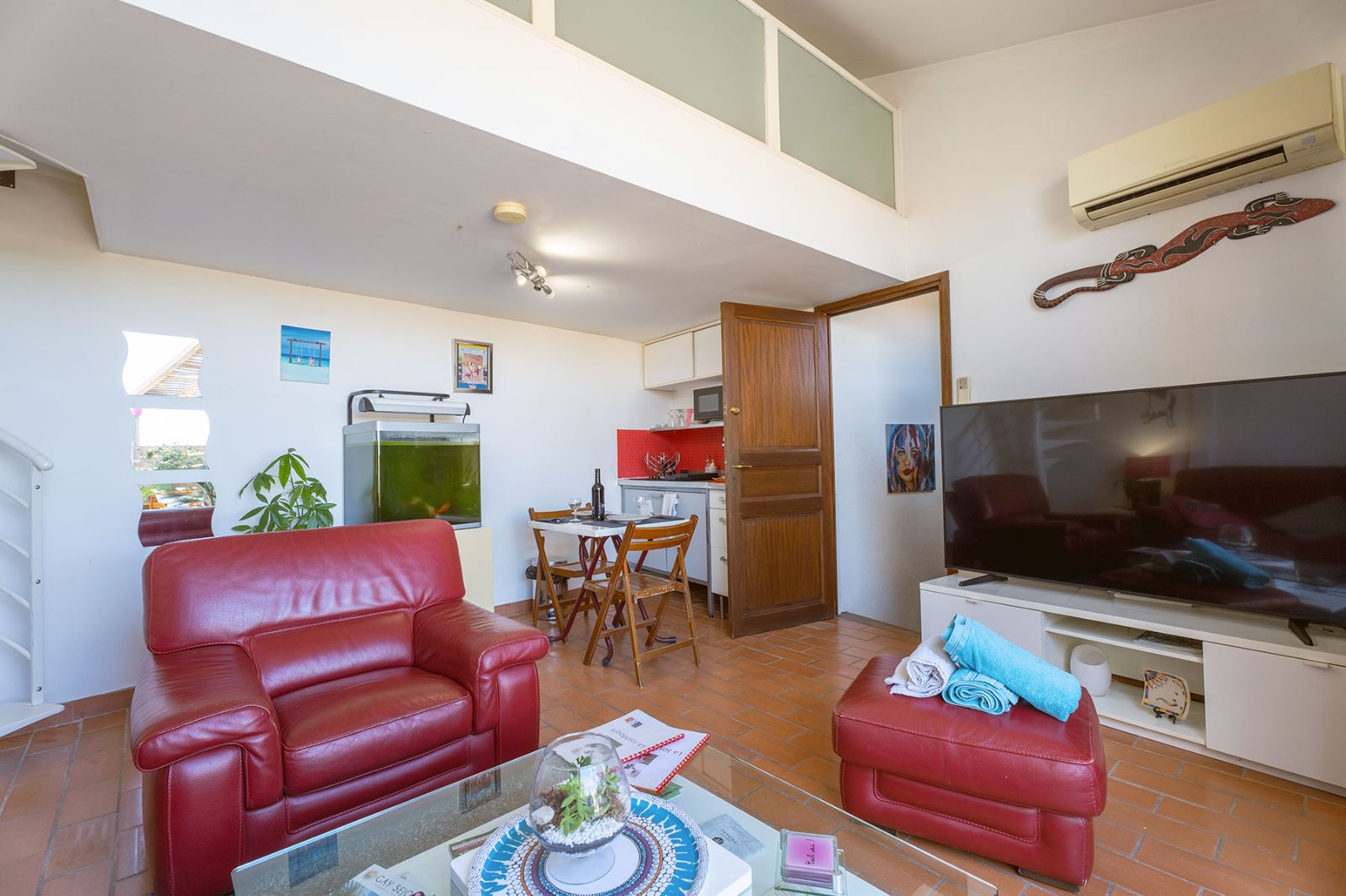 La chambre en mezzanine 