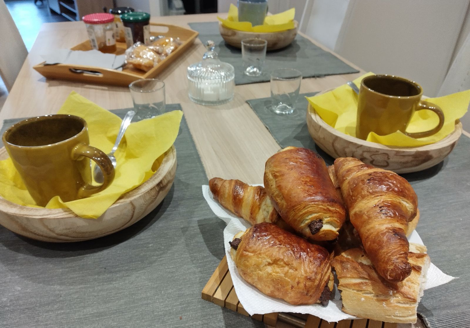 Le petit djeuner est offert 