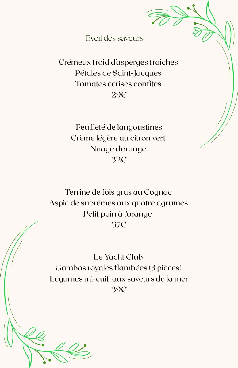 Notre carte estivale 
