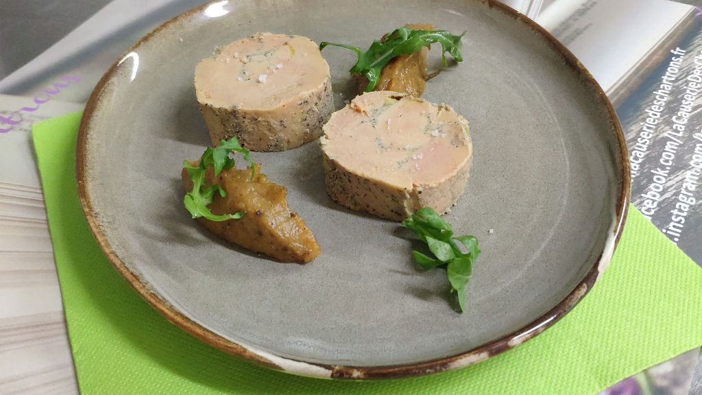 Foie gras, chutney d'oignons