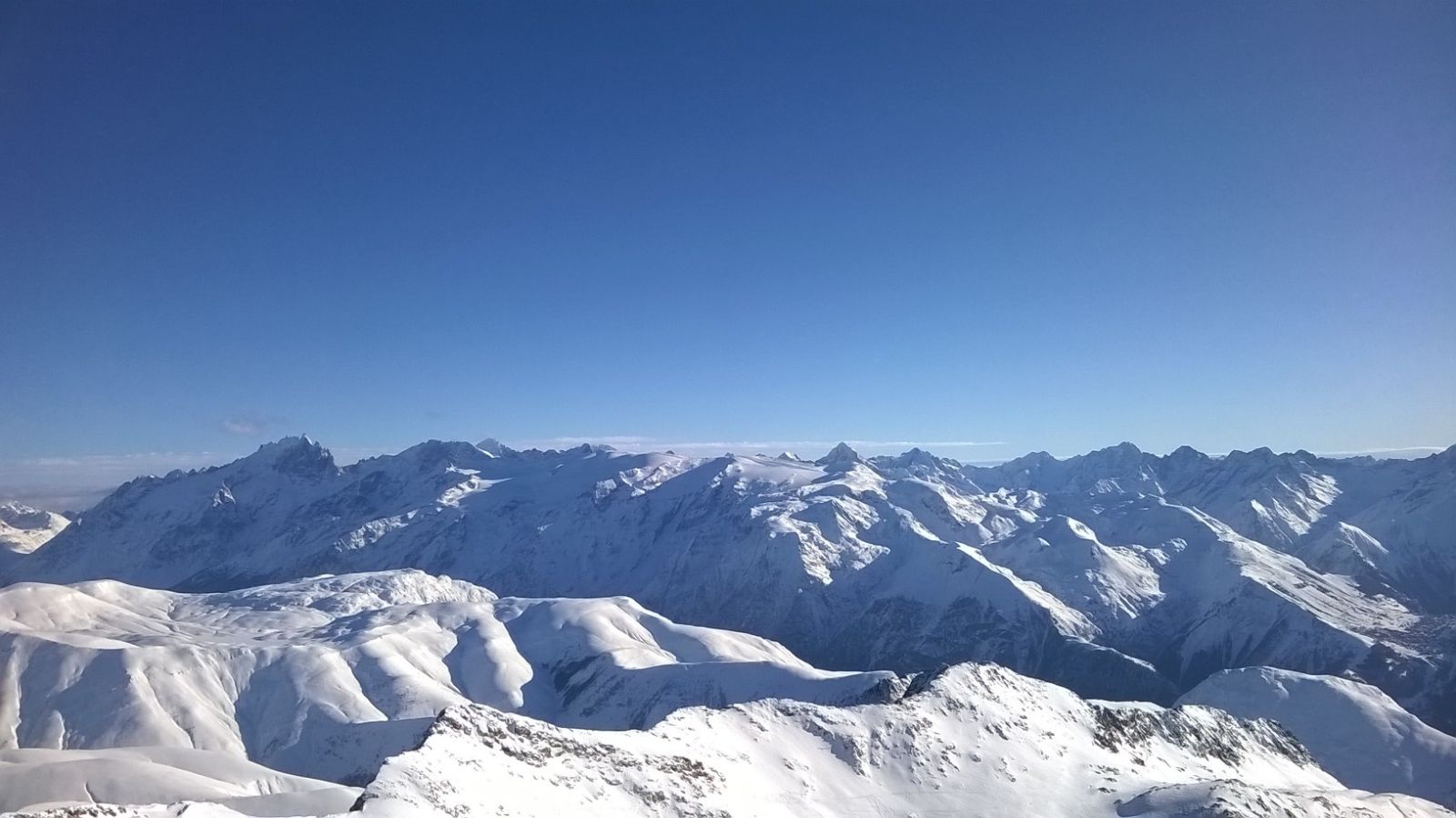Vue du sommet de l'Alpe d'Huez
