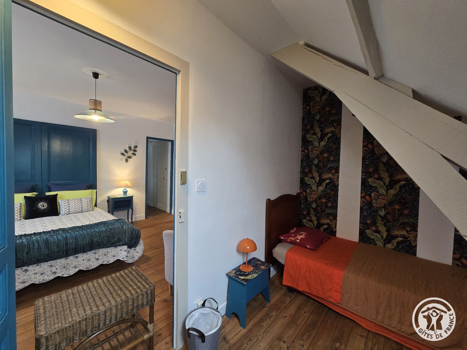 Chambre Paon en suite pour 4 personnes Chambre Paon en suite pour 4 personnes