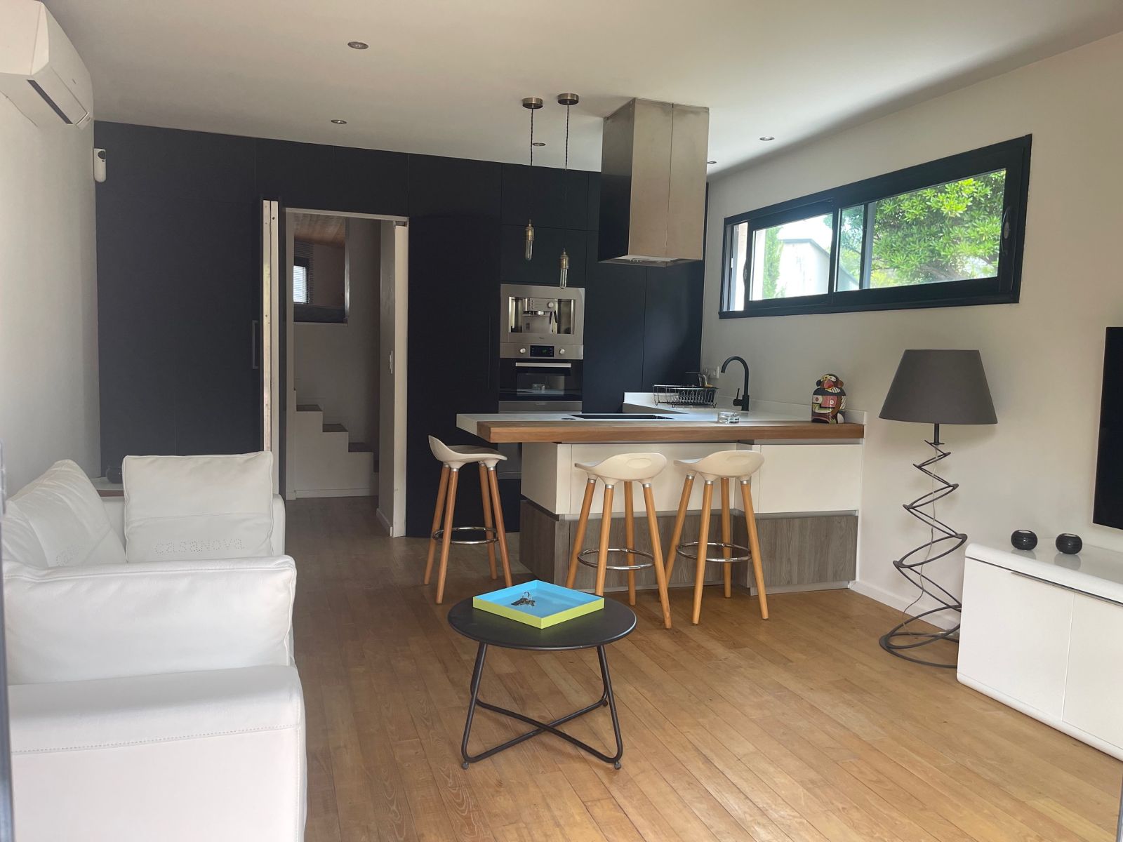 salon et cuisine du studio